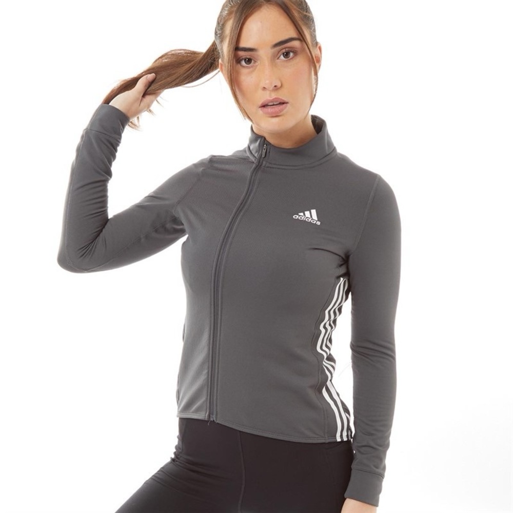 Adidas Cold.RDY Long Sleeve Cycling Jersey Shirt, Grey Six